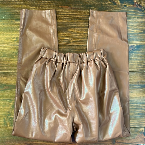 Anine Bing Colton Vegan Leather Track Pants - Picture 9 of 14